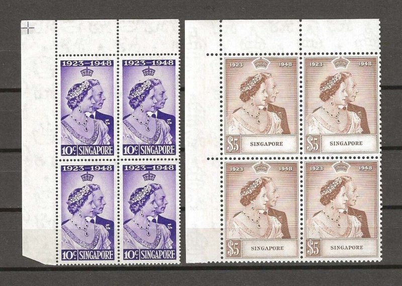 SINGAPORE 1948 SG 31/2 MNH Cat £404