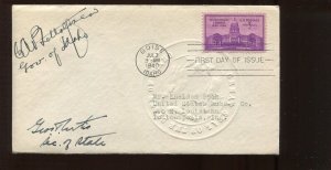 Clarence Bottolfsen & George H. Curtis Idaho Executives Signed Cover LV6259