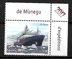 MONACO STAMPS POLAR EXPEDITIONS, 2017 , MNH