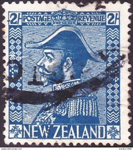 NEW ZEALAND 1926 QEII 2/- Deep Blue SG466 Used