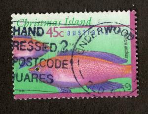 CHRISTMAS ISLAND 383 USED BIN $0.40 MARINE LIFE