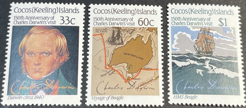 COCOS ISLANDS # 152-154-MINT NEVER/HINGED---COMPLETE SET----1986