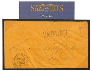 UPPER CANADA Waterloo Local Mail UNPAID Berlin Small CDS 1860 {samwells} MS381