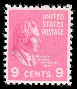 # 814 MINT NEVER HINGED WILLIAM H. HARRISON