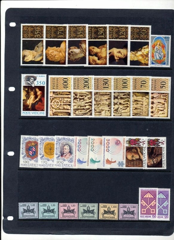 VATICAN 1970s/80s Art Religion MNH Collection(Appx 180 Items) ZA 994