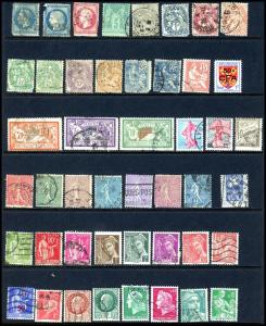 France Lot 45 Stamps Mixed