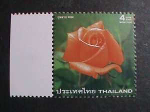 ​THAILAND STAMP -2004 -SC#2114  LOVELY ROSE WITH IMPREGNATED WITH ROSE SCENT