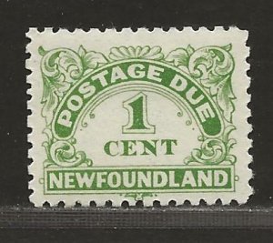 NEWFOUNDLAND  SC# J1a  VF/MOG