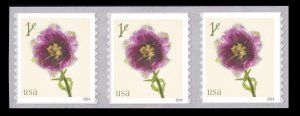 US Flowers Fringed Tulip 1c coil strip 3 MNH 2024 after 7/31