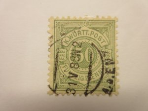 German States WURTTEMBERG Scott 67 USED Lot11 Cat $6.50