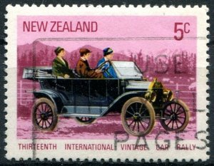 New Zealand Sc#491 Used, 5c multi, 13th International Vintage Car Rally (1972)