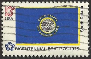 # 1672 USED STATE FLAG SOUTH DAKOTA