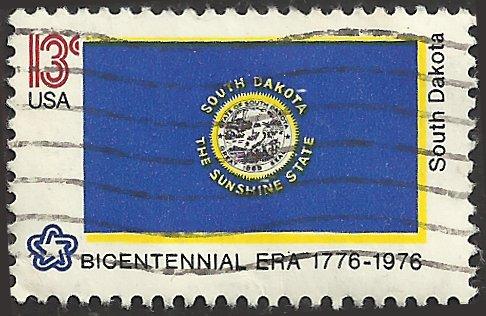 # 1672 USED STATE FLAG SOUTH DAKOTA