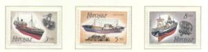 Faroe Islands Sc 158-0 1987 Trawlers stamp set mint NH