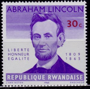 Rwanda, 1965, Abraham Lincoln, 30c, sw#99, MLH