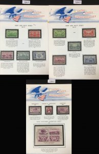 MOMEN: US STAMPS 1936-1937 MINT OG NH COLLECTIONS LOT #12517