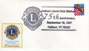 DALHART LIONS CLUB STATION 75TH ANNIVERSARY,  DALHART, TX  1997  L10
