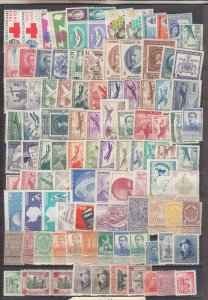 Z7140 J L,Stamps worldwide mint lot w/belgium chile more nice condition