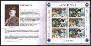 Moldova 2007, Europa, scouting booklet, MNH