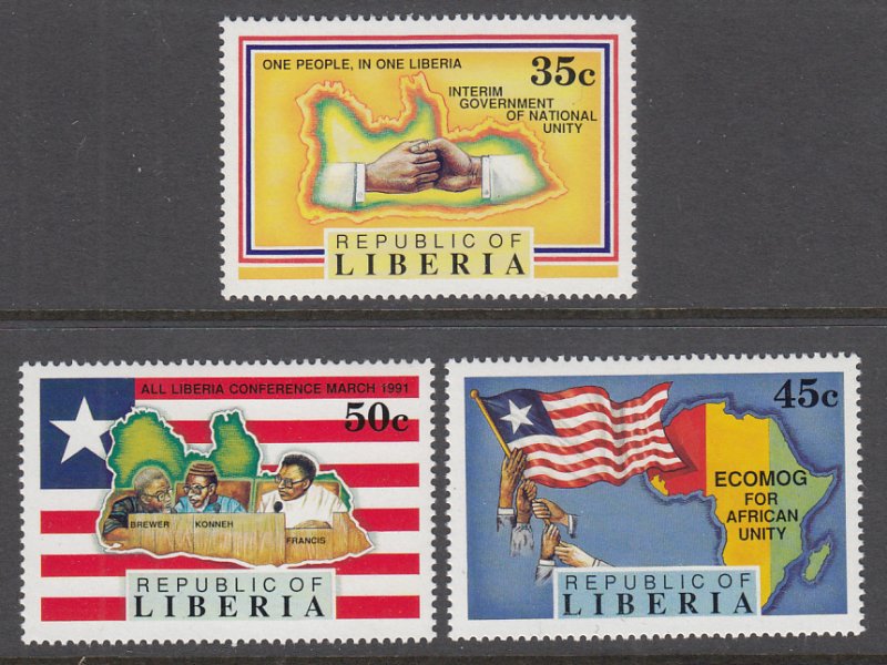 Liberia 1148-1150 MNH VF