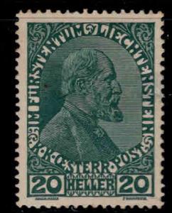 LIECHTENSTEIN Scott 8 MH* from 1917-18 set margin thin at right