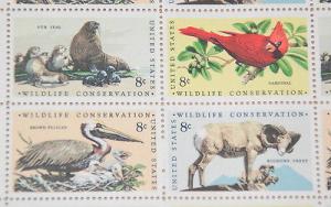 1972 sheet, Wildlife Conservation Sc # 1464-7