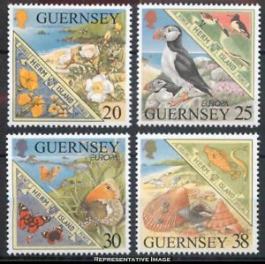 Guernsey Scott 680-683 Mint never hinged.