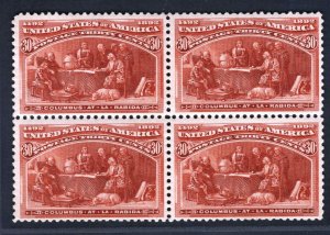 SCOTT #239 Block of Four - VF - Full OG, XLH-PO Fresh! - SCV $1,075