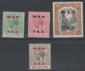 BAHAMAS 1919 KGV WAR TAX SET