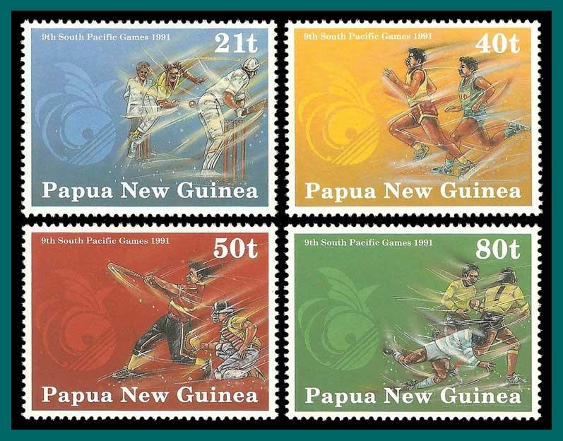 Papua New Guinea 1991 South Pacific Games, MNH 771-774,SG651-SG654