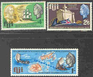 Fiji#233-35, M/H cpl set, VF, SCV-$2.00