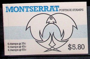 MONTSERRAT Sc 445/60 NH BOOKLET FOR THE SET OF 1981 - SEA LIFE - (FJ26)