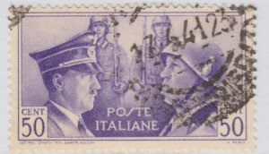 Italy Kingdom Italian-German Brotherhood of Arms 1941 50c Used Stamp A19P48F948