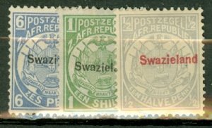 LC: Swaziland 1-5, 9 mint CV $145; scan shows only a few