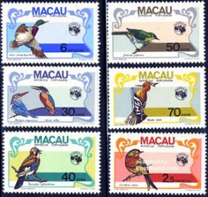 Macao 1984, Aussipex, birds 6v, MNH