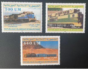 Mauritania Mauritania 2003 Mi. 1131 - 1133 Trains Railways-