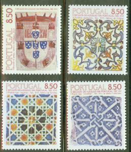 Portugal Scott 1494-7 MNH** Tile set 1981