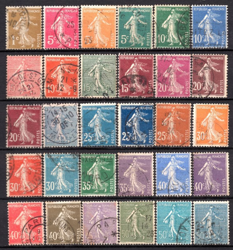 France - used stamps lot