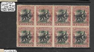 NORTH BORNEO (PP3103B)  4C MONKEY POSTAGE DUE SG D40 BL OF 4 PAPER ON BACK 