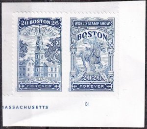 US 6029-30 (mnh se-tenant pair) (78¢) Boston World Stamp Show (2025)