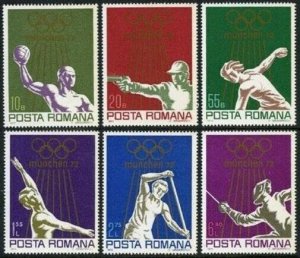 Romania 1972 MNH Stamps Scott 2341-2346 Sport Olympic Games Canoeing