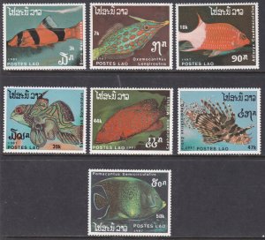 Laos, Fauna, Fishes MNH / 1987