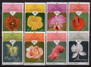 Cuba 2015 - National Flowers of the Americas- MNH Set + Souvenir Sheet