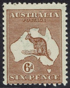 AUSTRALIA 1923 KANGAROO 6D MNH ** 3RD WMK