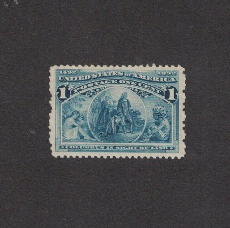 Scott 230 - Columbian 1 Cent.  Single. MNH. OG.   #02 230