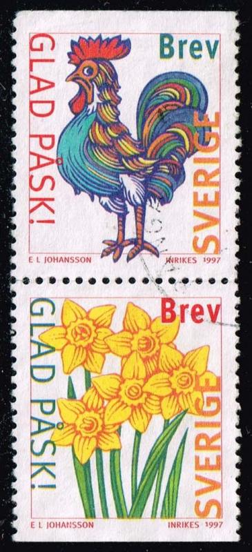 Sweden #2223-2224 Easter Pair; Used (1.10)