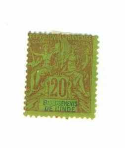 FRENCH INDIA 9 MH RL 2634 CV $8.00 BIN $4.00