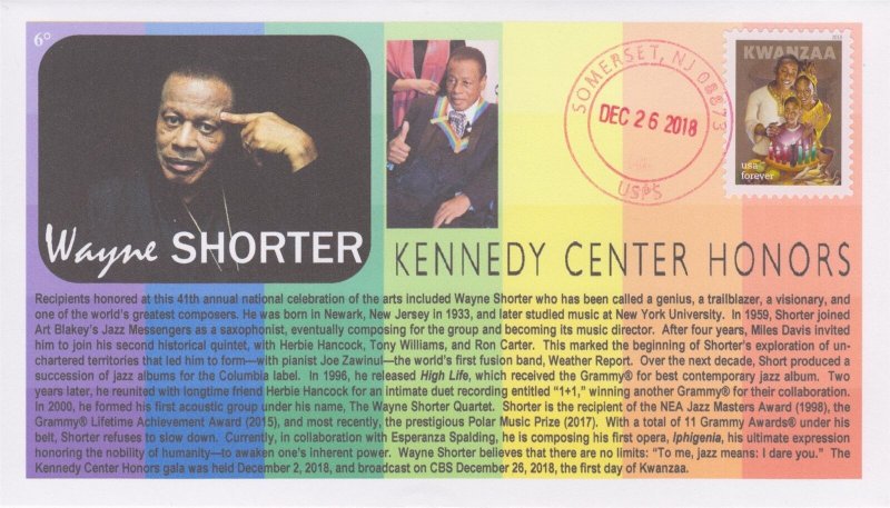 6° Cachets Wayne Shorter jazz legend 2018 Kennedy Center Honoree