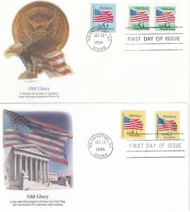 United States # 2881 / 2893, G Stamps 7 Different Fleetwood  First Day Covers