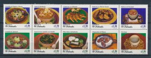 [116330] El Salvador 1998 Traditional food soup salads empanadas  MNH